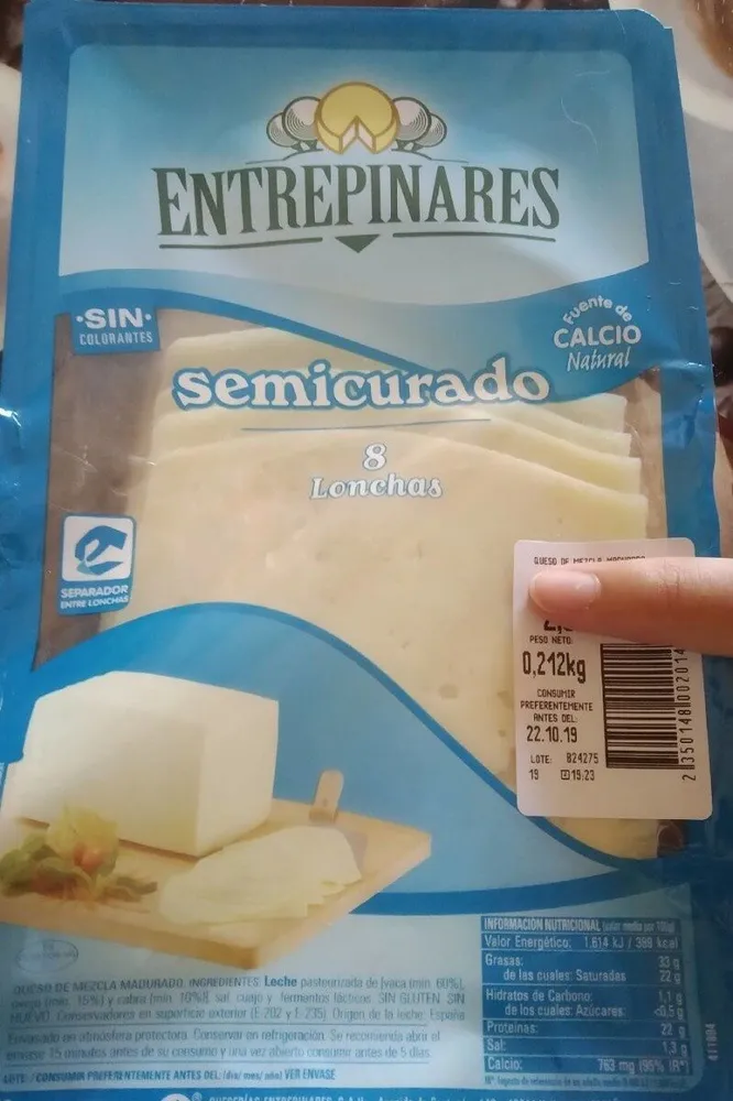 Queso de mezcla madurado semicurado