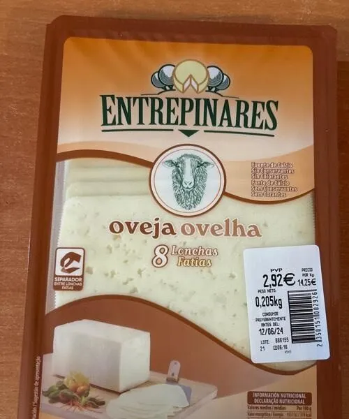 Queso obeja en lonchas