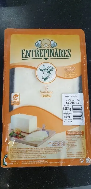 Queso de cabra lonchas Entrepinares