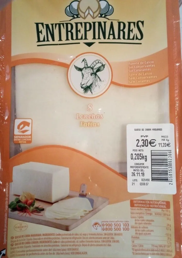 Queso de cabra lonchas