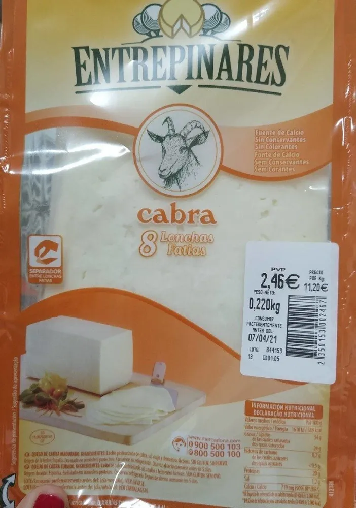 Queso de cabra lonchas