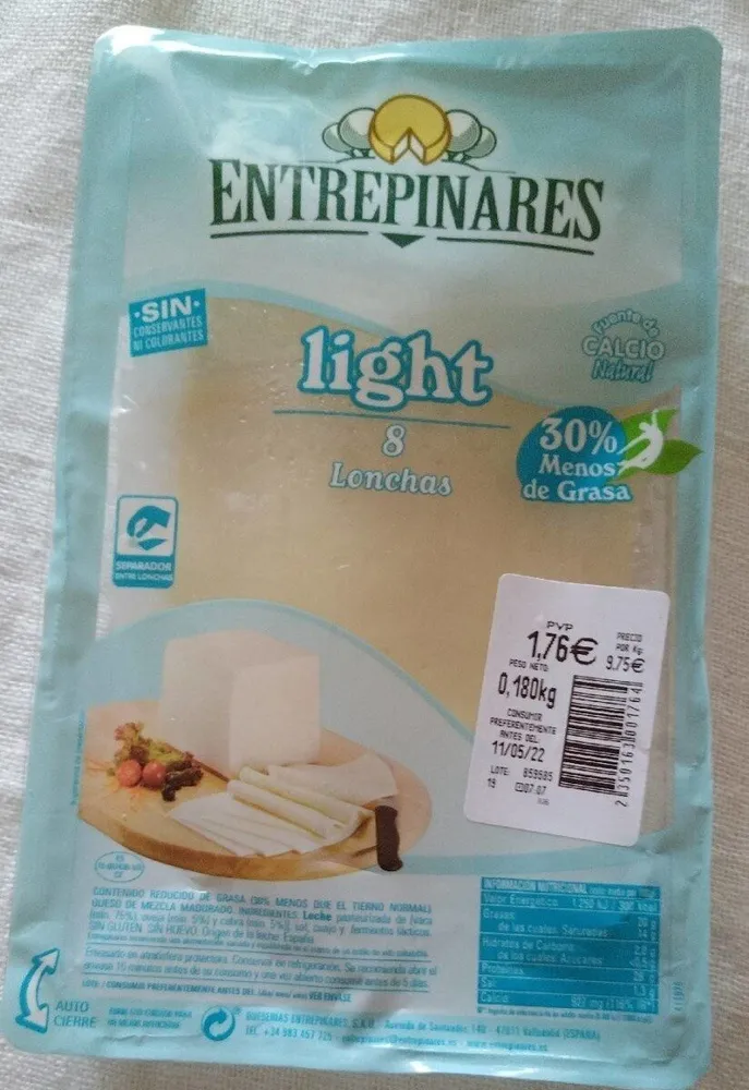 Queso lonchas light