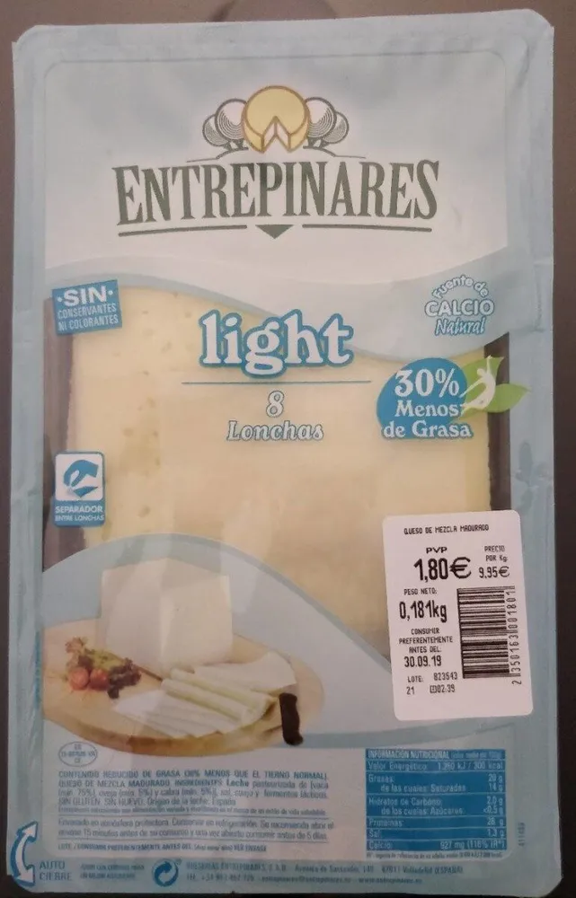 Queso light bajo en grasas