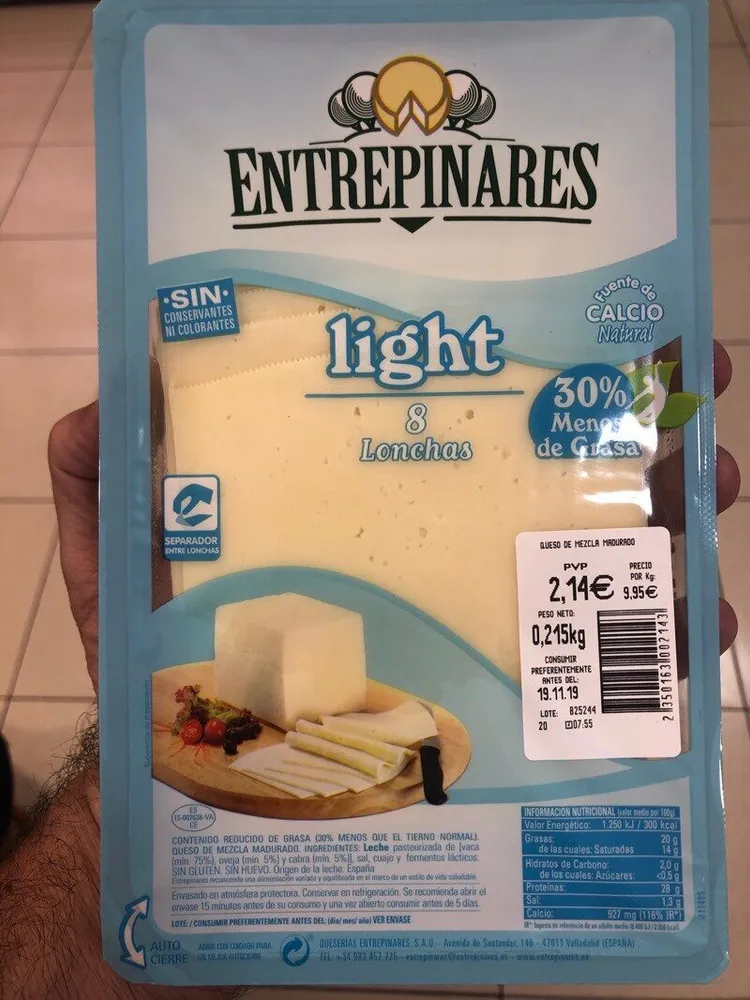 Queso lonchas ligth