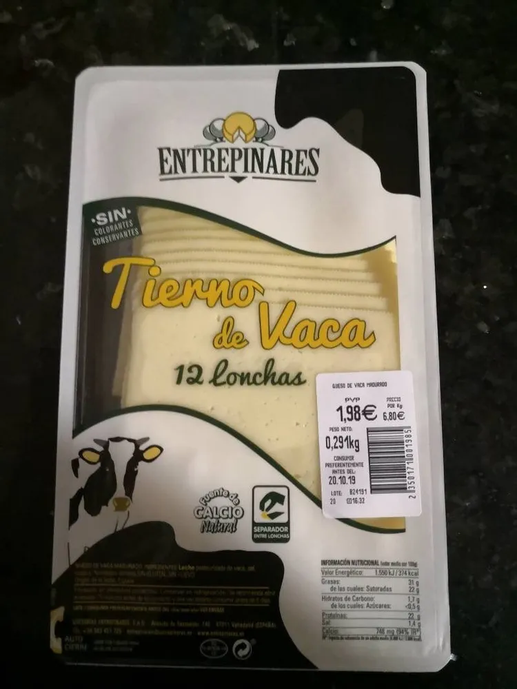 Queso tierno de vaca