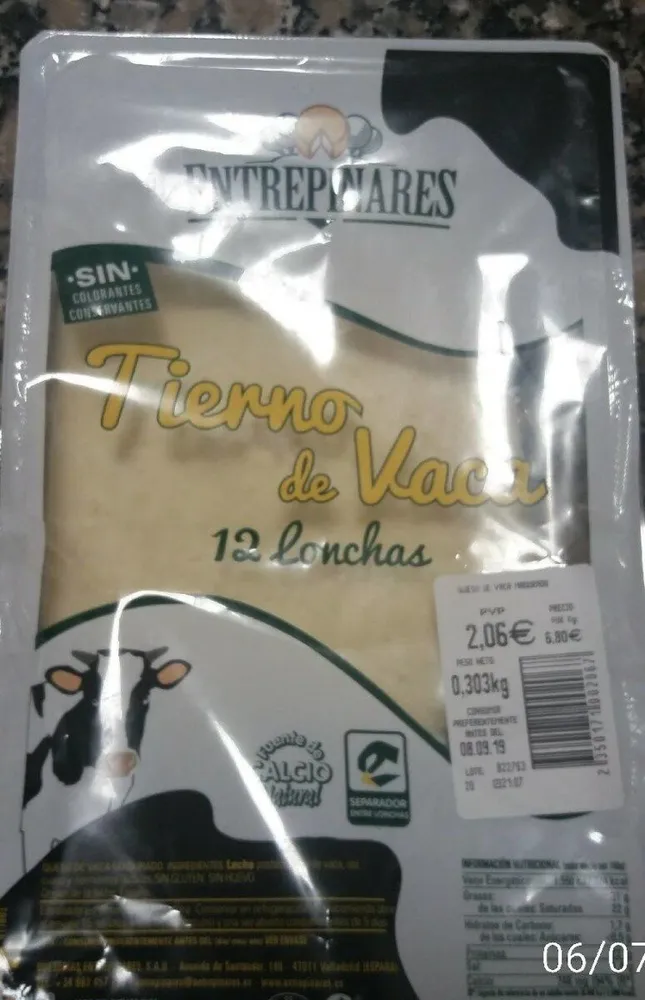 Queso tierno de vaca