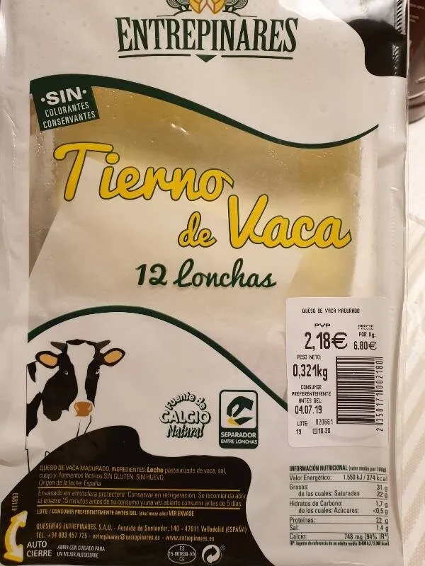 Queso tierno de vaca