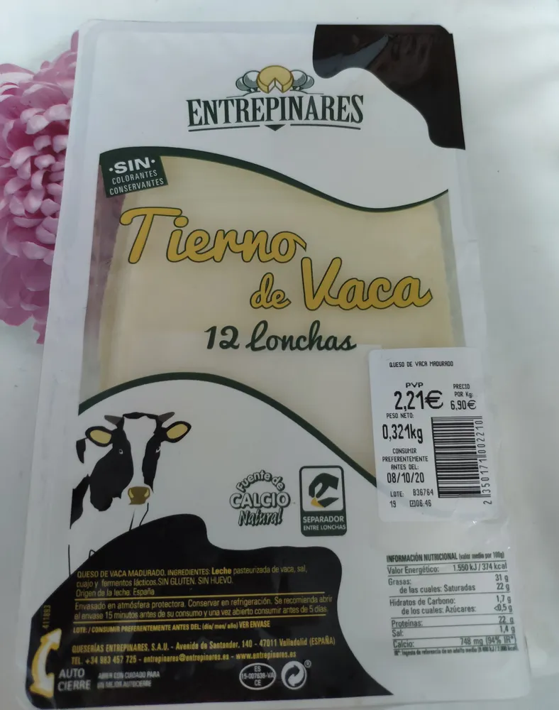 Queso tierno de vaca