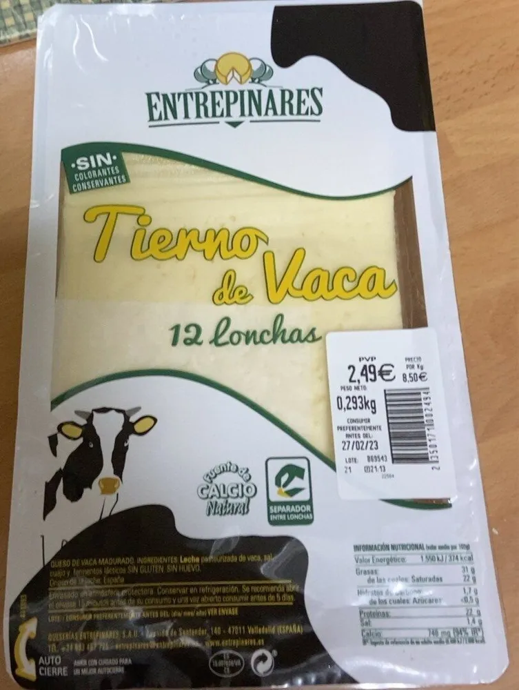 Queso tierno de vaca