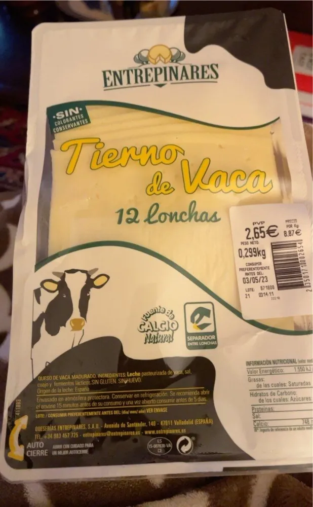 Queso tierno de vaca