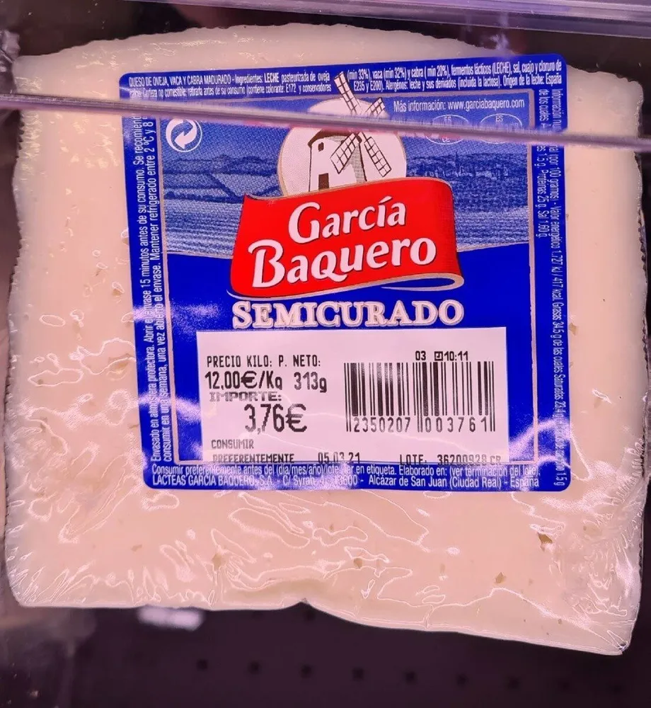 Queso Semicurado García Vaquero