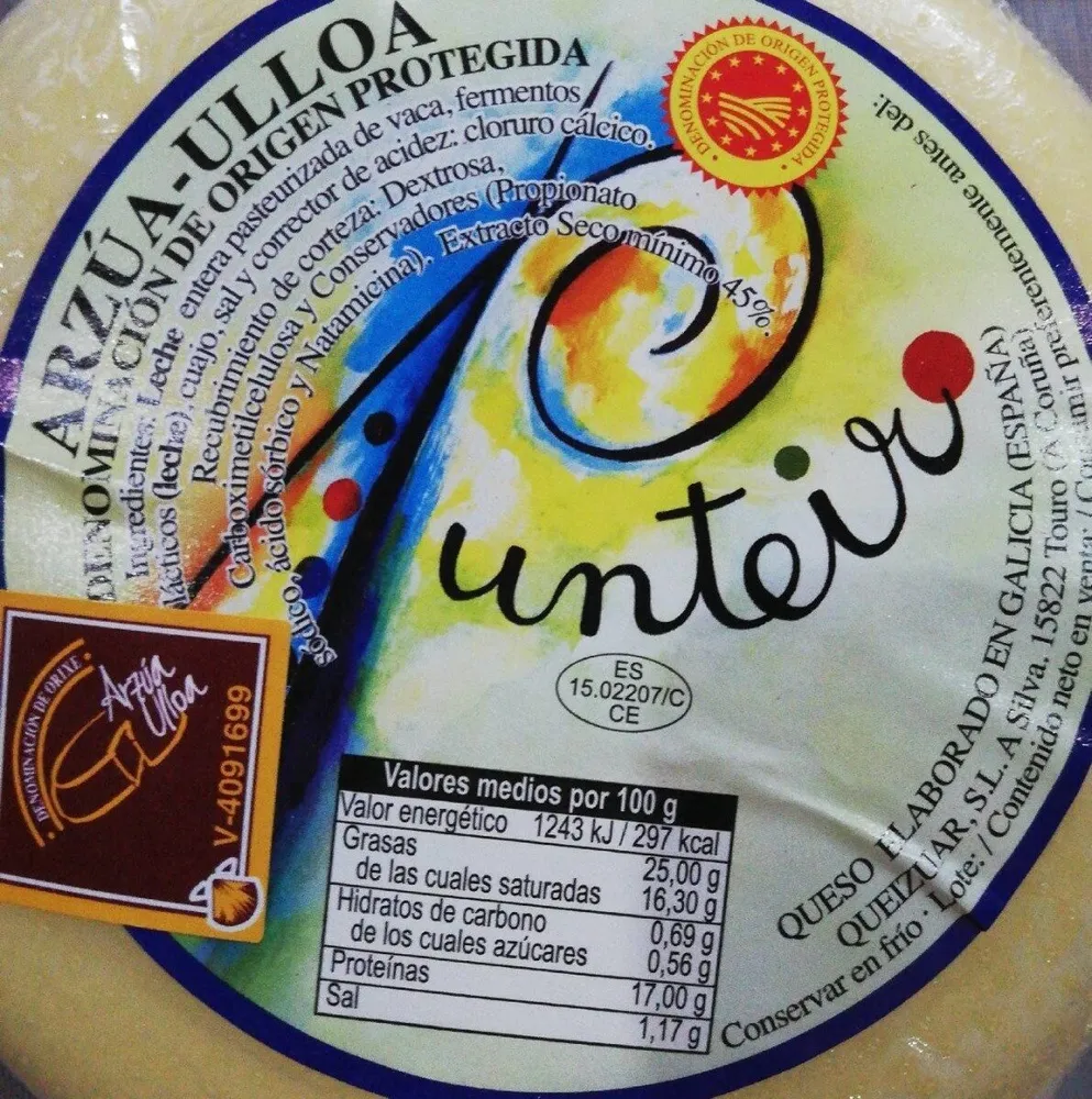 Queso arzua Ulloa punteiro
