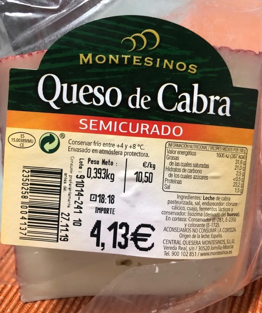 Queso de cabra semicurado
