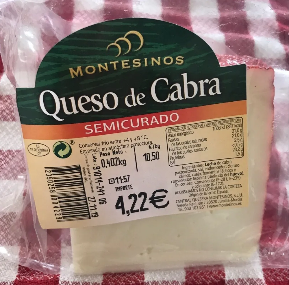 Queso de cabra semicurado