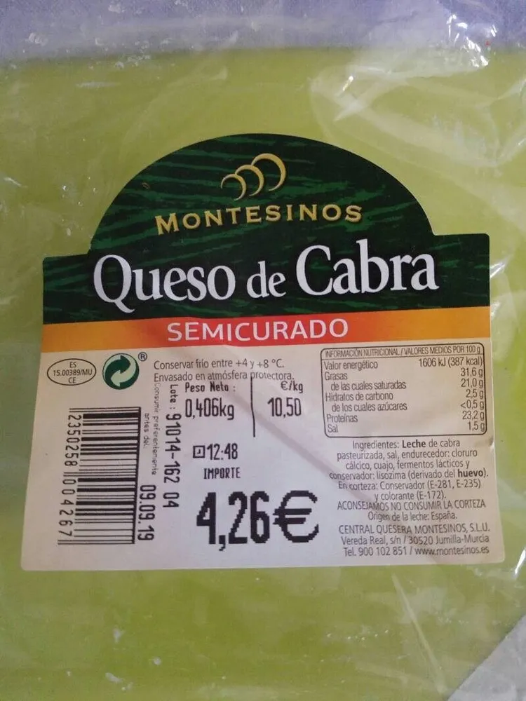 Queso de cabra semicurado