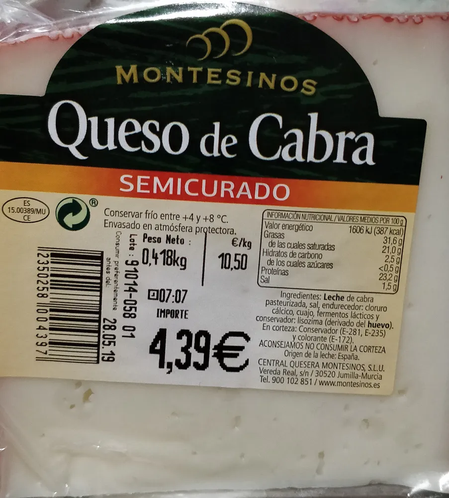 Queso de Cabra Semicurado