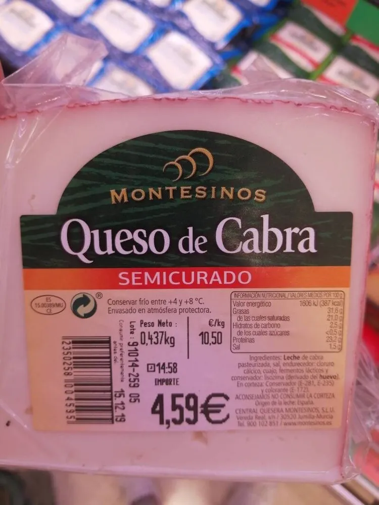 Queso de cabra Montesinos