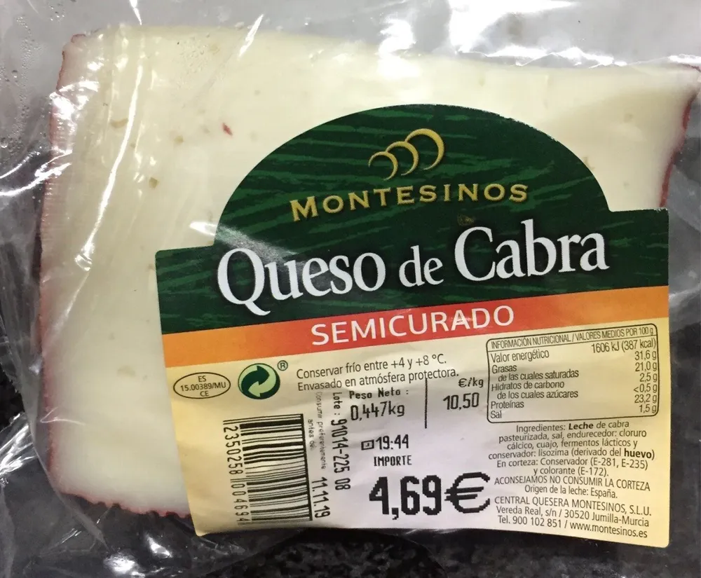 Queso de cabra semicurado