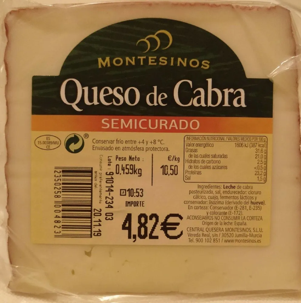 Queso de cabra semicurado