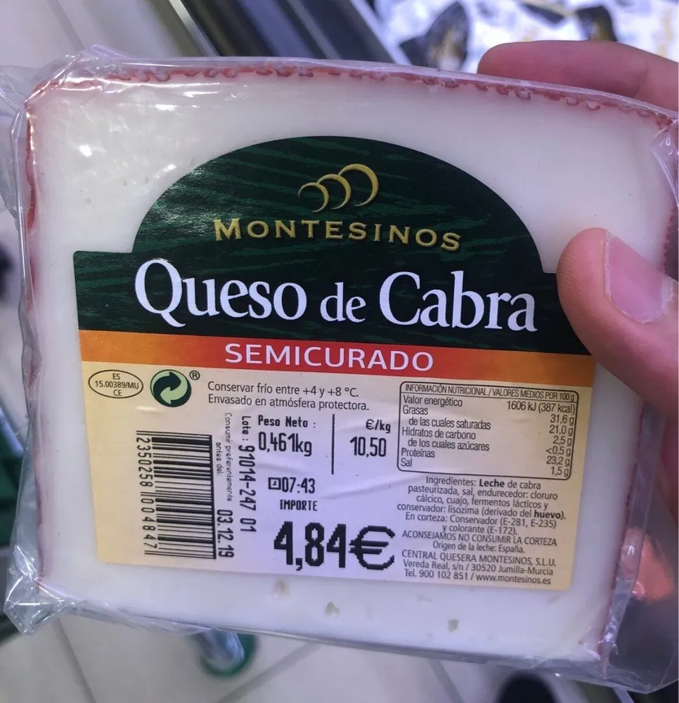 Queso de cabra semicurado