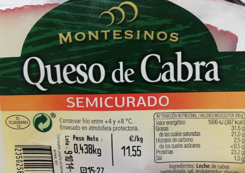 Queso de cabra semicurado