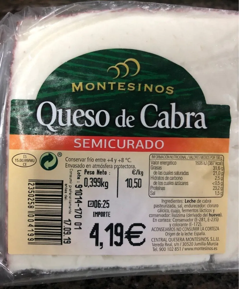 Queso de cabra semicurado