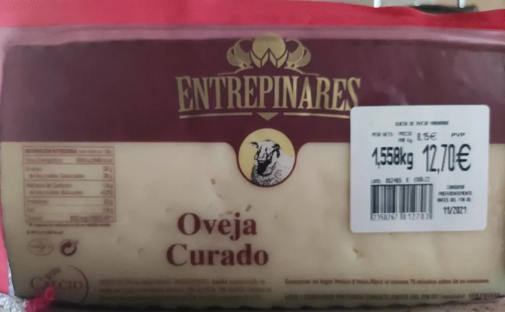 Queso Oveja Curado Entrepinares