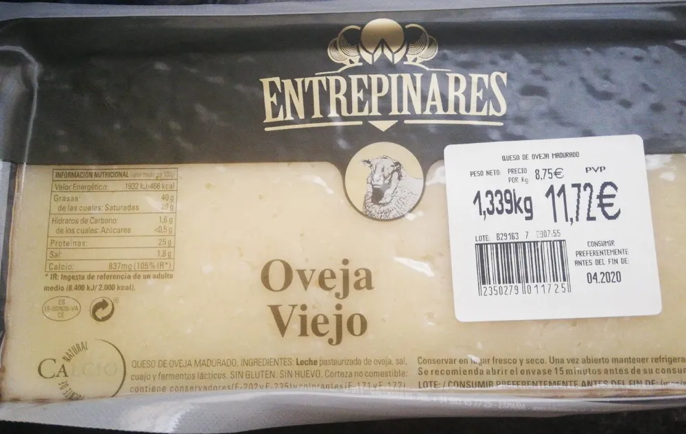 Queso de oveja viejo
