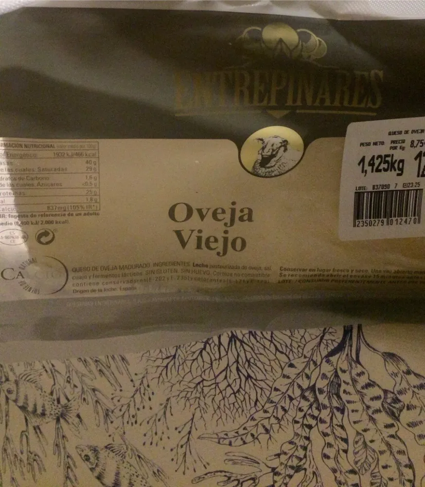 Queso oveja viejo