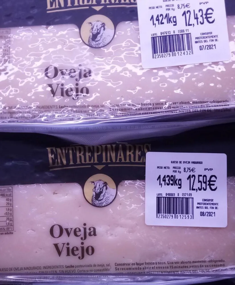 Queso oveja viejo