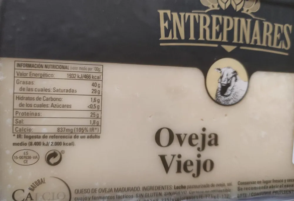 Queso de oveja viejo