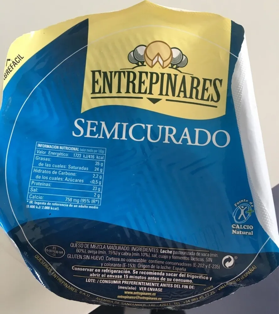 Queso de mezcla semicurado