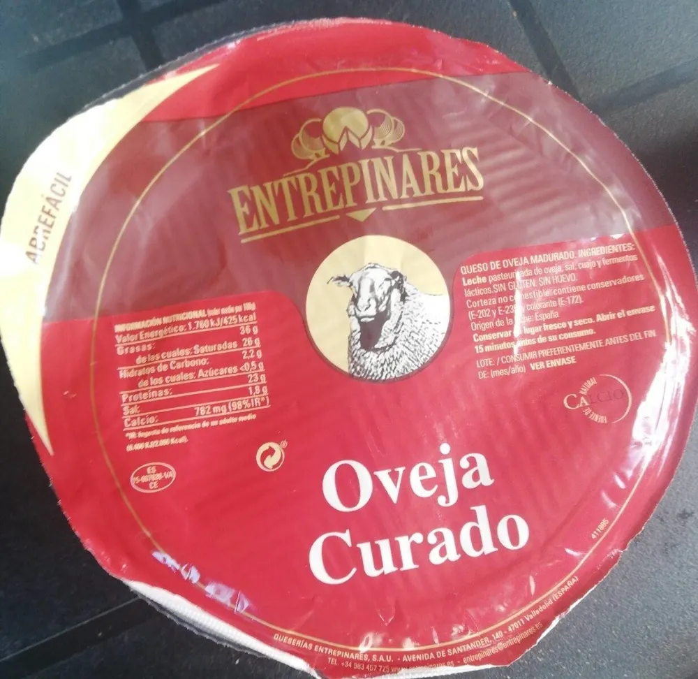 Queso entrepinares oveja curado