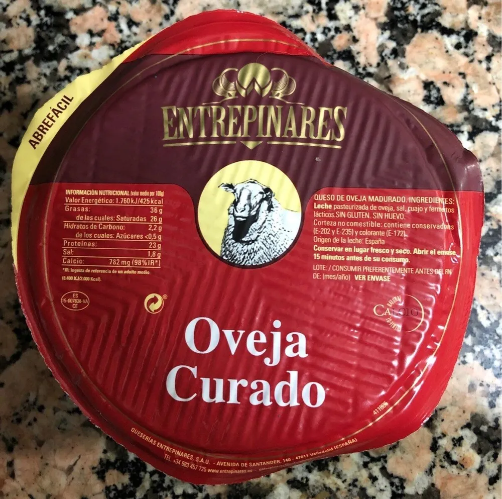 Queso oveja curado