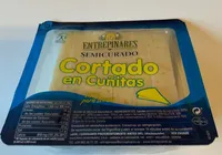 Queso semicurado en cuñitas