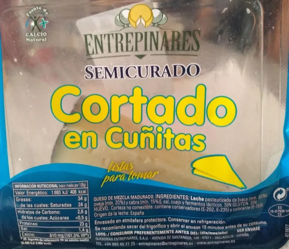 Cortado en cuñitas