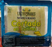 Queso Semicurado Cortado en cuñitas