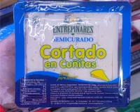 Semicurado cortado en cuñitas