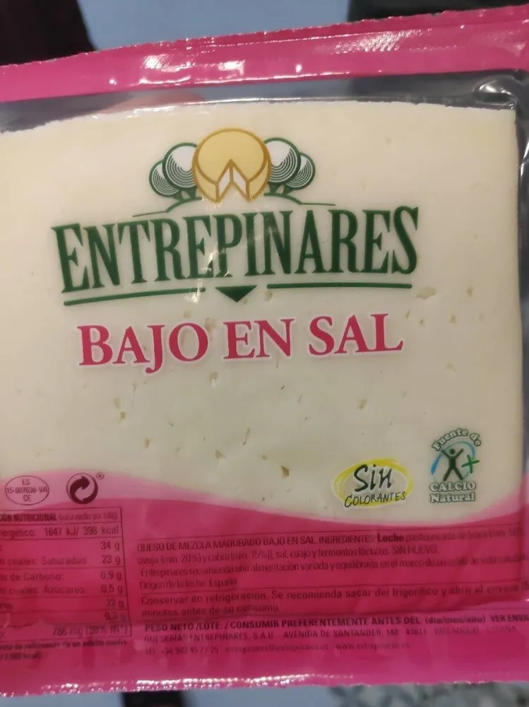 Queso bajo en sal
