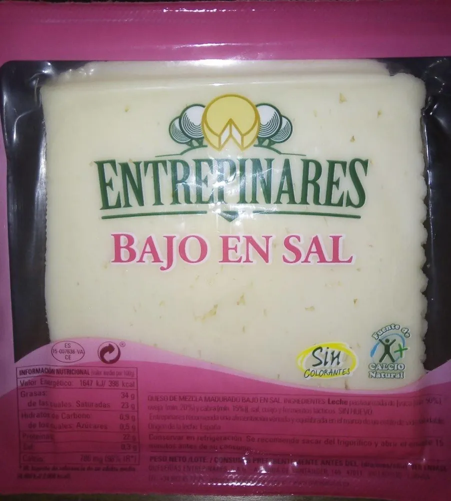 Queso bajo en sal
