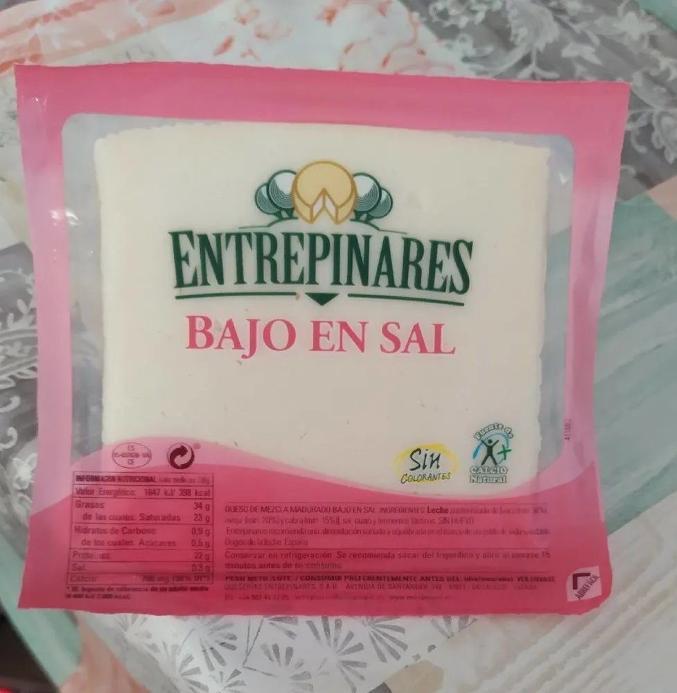Queso bajo en sal