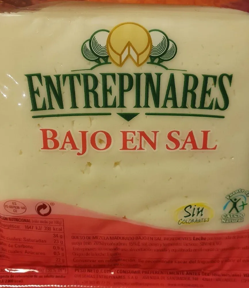 Queso bajo en sal