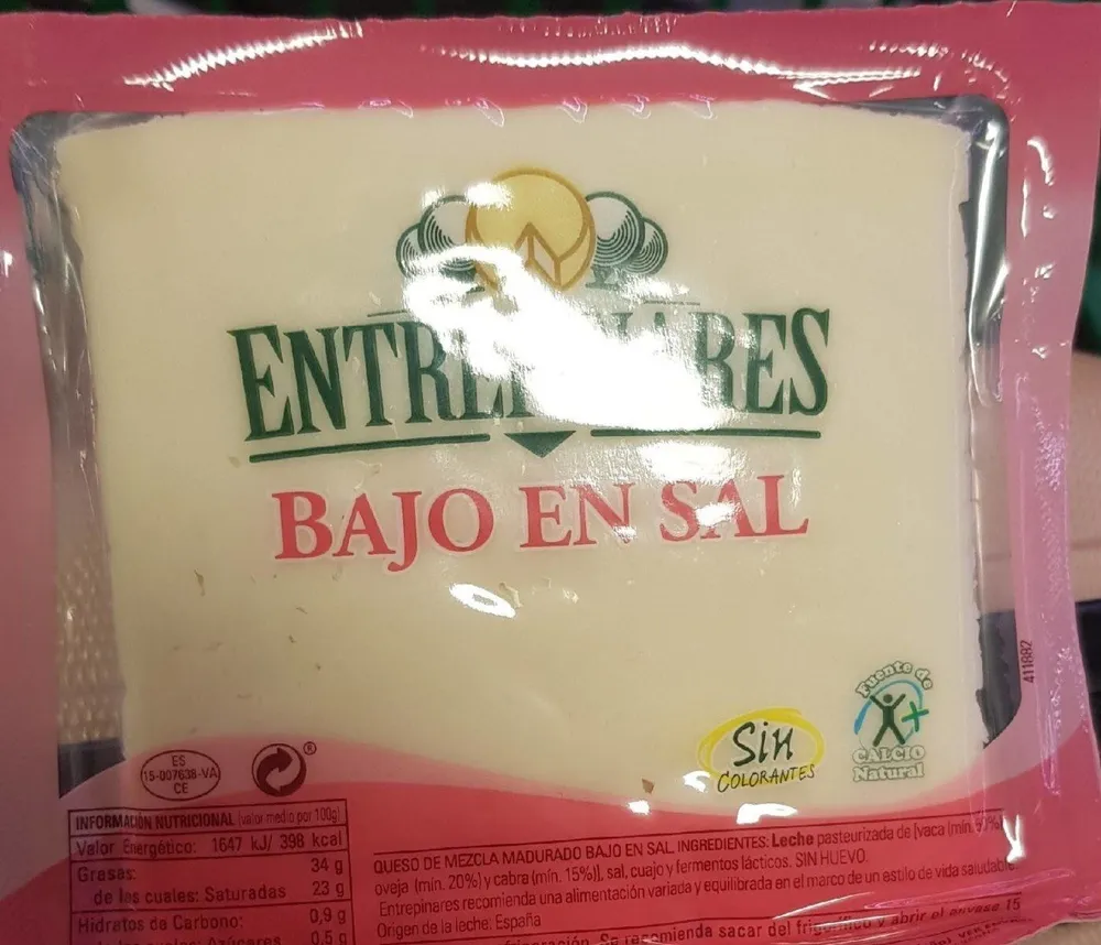 Queso Bajo en Sal