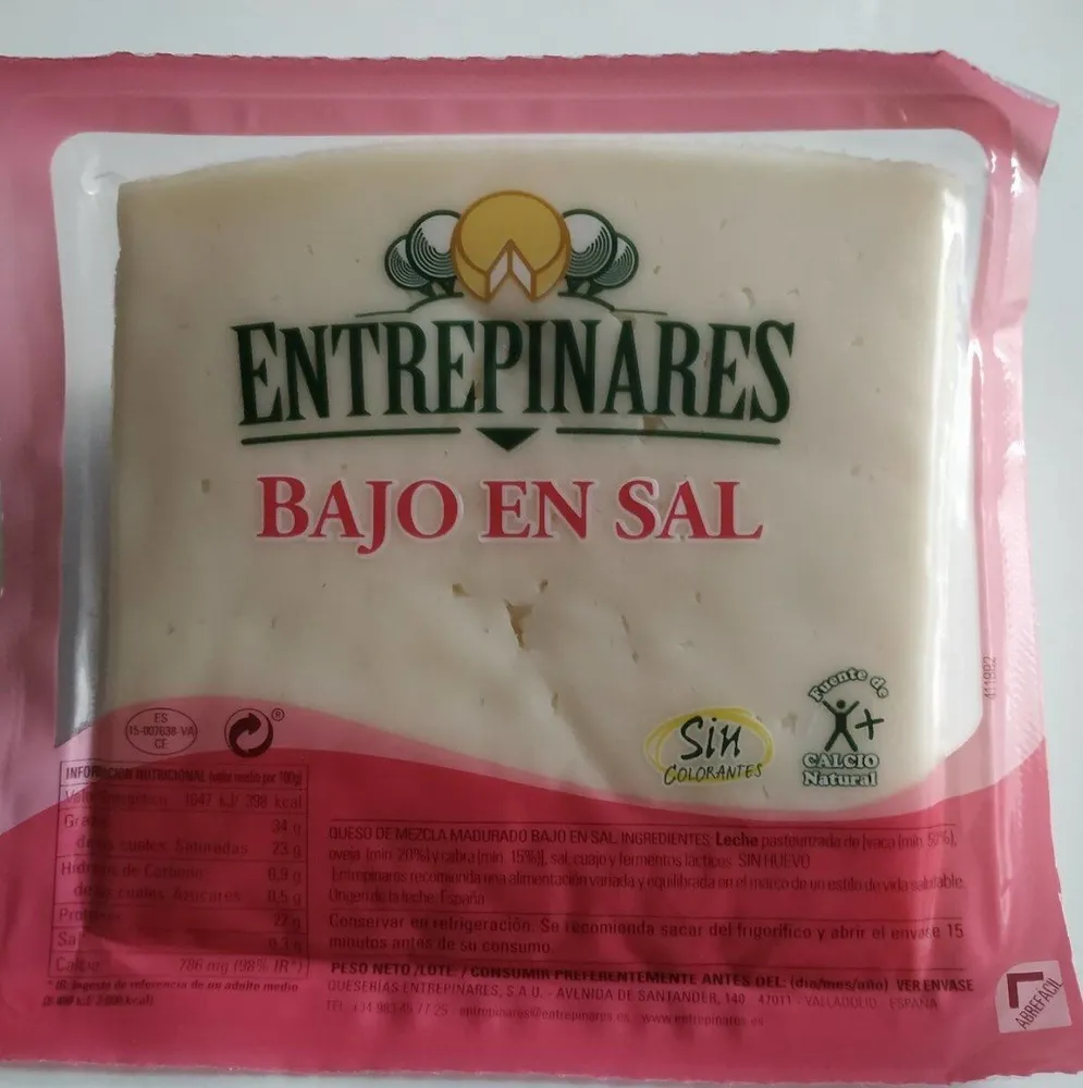 Queso bajo en sal