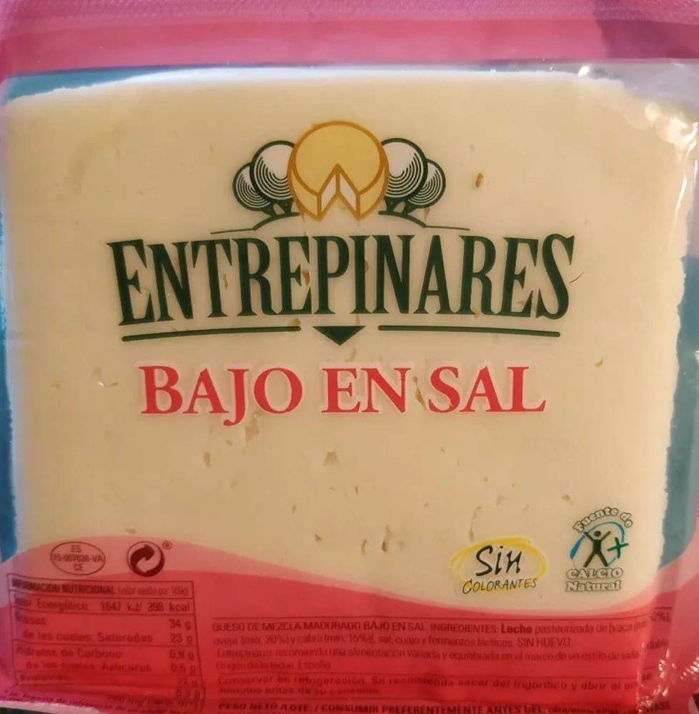 Queso bajo en sal