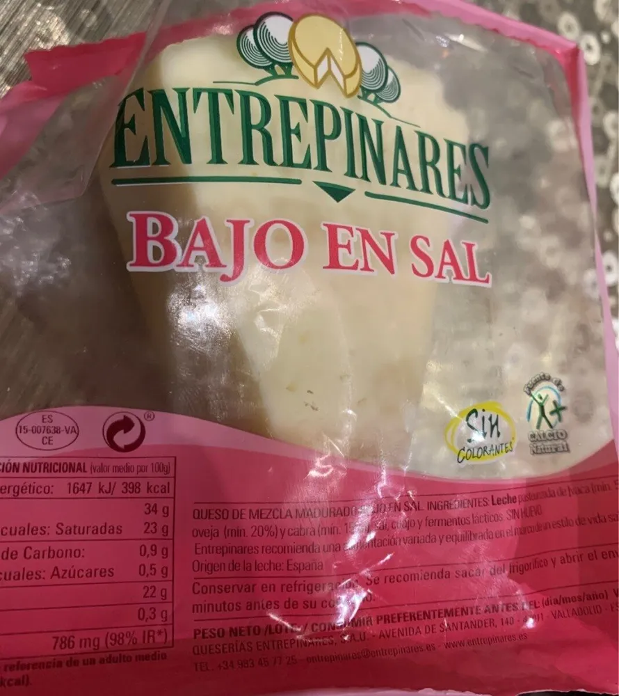 Queso bajo en sal