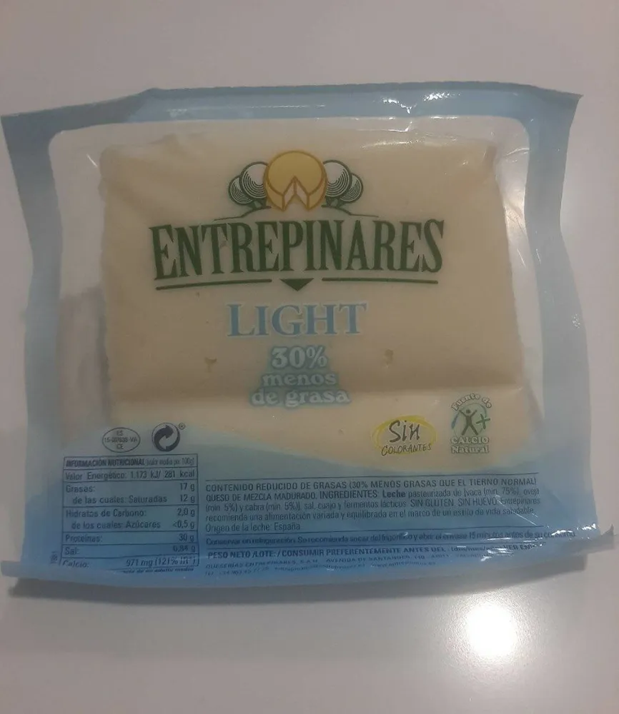 Queso mezcla madurado 30% menos grasas