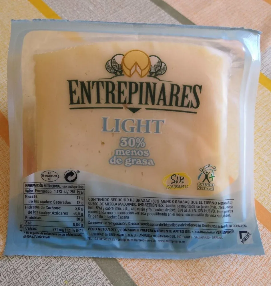 Queso entrepinares light