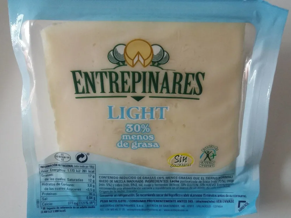 Queso Light 30% menos de grasa