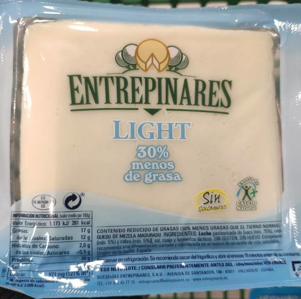 Queso en cuña light
